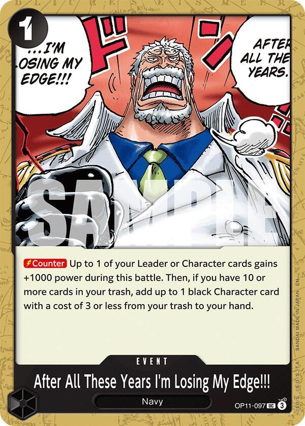 After All These Years I'm Losing My Edge!!! OP11-097 – A Fist of Divine Speed | One Piece TCG