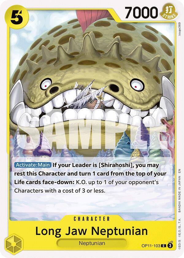 Long-Jaw Neptunian OP11-103 – A Fist of Divine Speed | One Piece TCG