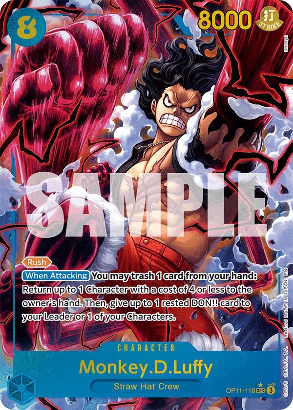 Monkey.D.Luffy Alternate Art OP11-118 – A Fist of Divine Speed | One Piece TCG