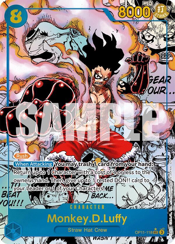 Monkey.D.Luffy Manga Rare OP11-118 – A Fist of Divine Speed | One Piece TCG