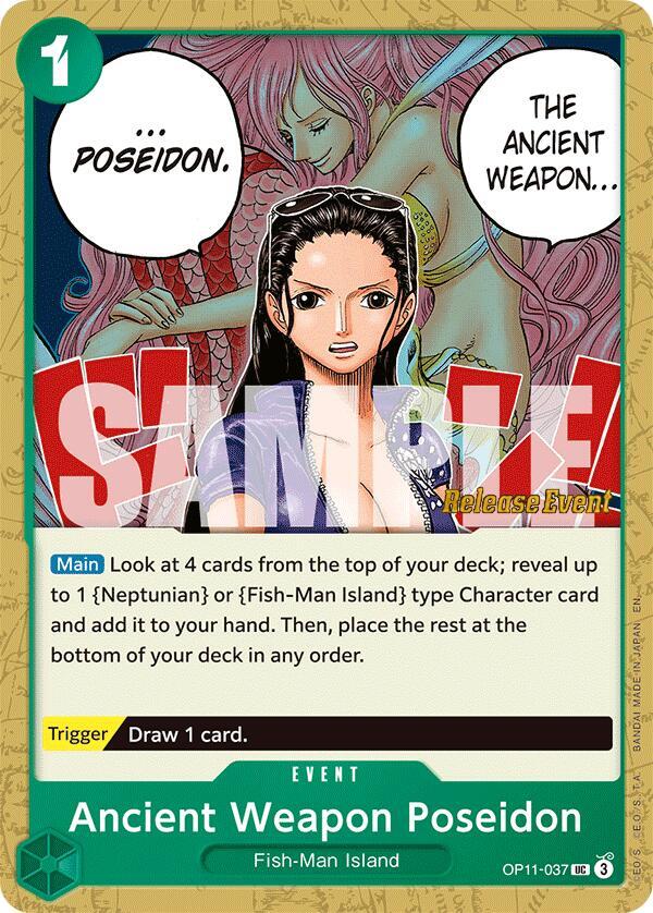 Ancient Weapon Poseidon Release Event OP11-037