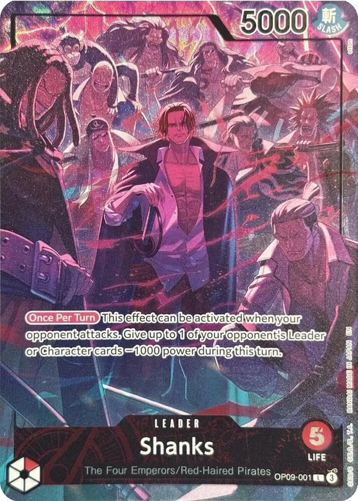 Shanks English Version 2nd Anniversary Set OP09-001 | One Piece TCG