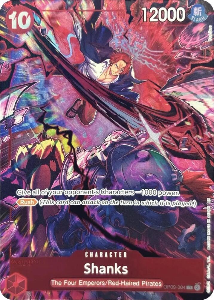 Shanks English Version 2nd Anniversary Set OP09-004 | One Piece TCG