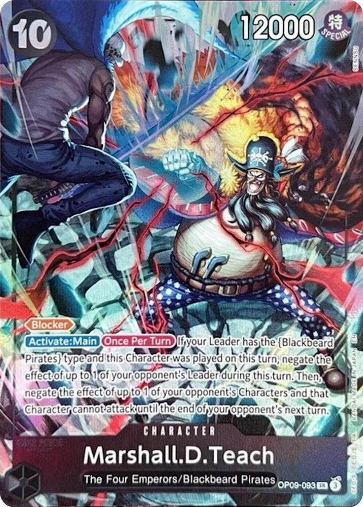 Marshall.D.Teach English Version 2nd Anniversary Set March OP09-093 | One Piece TCG