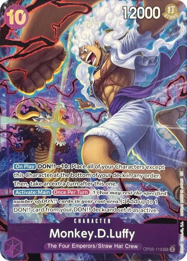 Monkey.D.Luffy English Version 2nd Anniversary Set OP05-119 | One Piece TCG