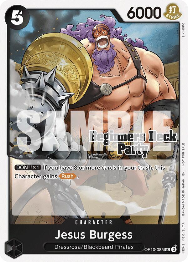 Jesus Burgess Beginners Deck Party [ST-23] - [ST-28] Participation Pack December OP10-085 | One Piece TCG