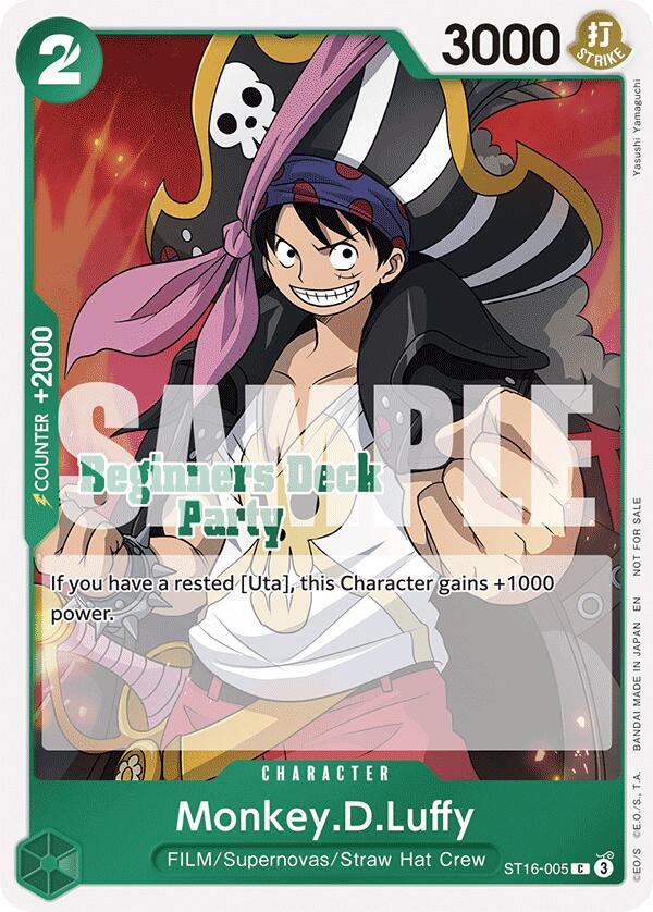 Monkey.D.Luffy Beginners Deck Party [ST-23] - [ST-28] Participation Pack December ST16-005 | One Piece TCG