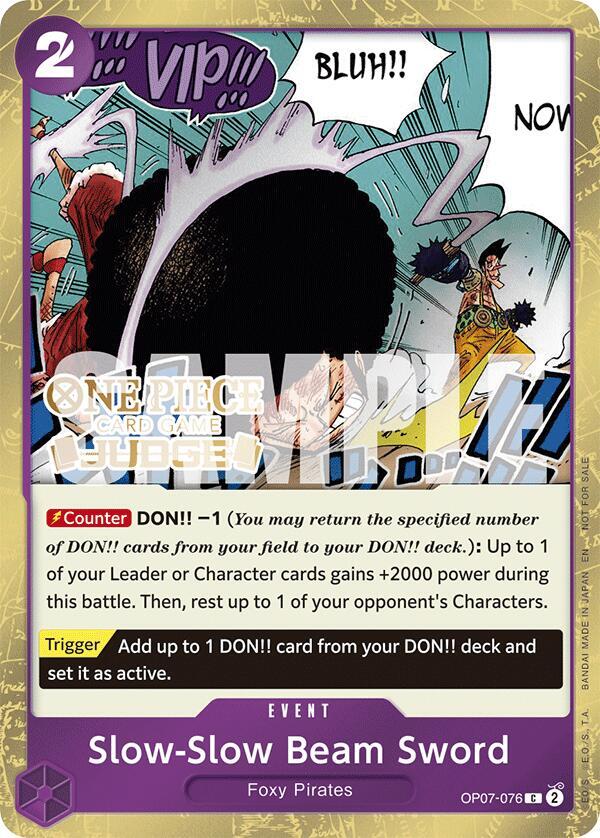 Slow-Slow Beam Sword Judge Pack Vol. 6 OP07-076 | One Piece TCG