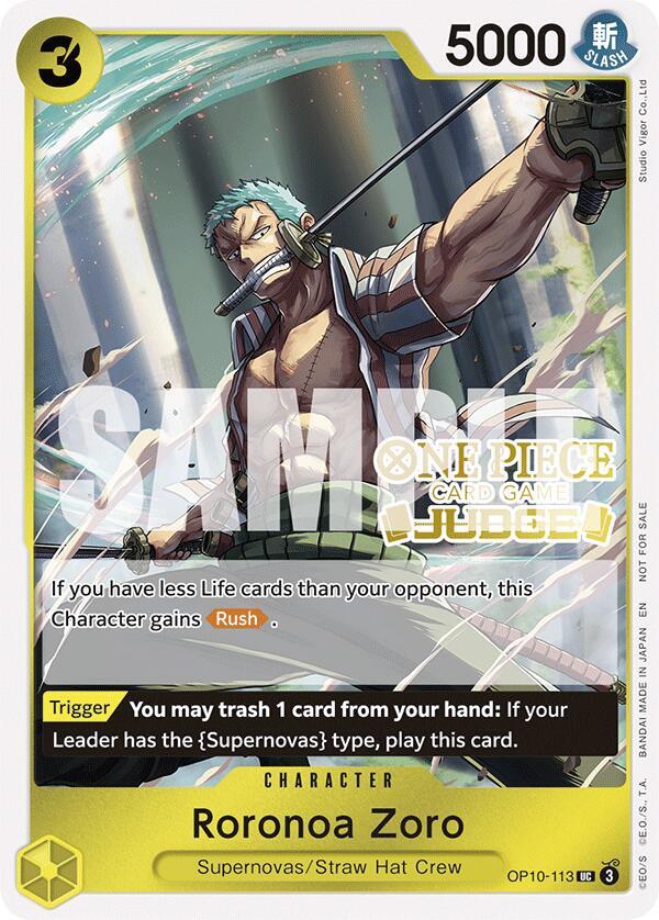 Roronoa Zoro Judge Pack Vol. 6 OP10-113 | One Piece TCG