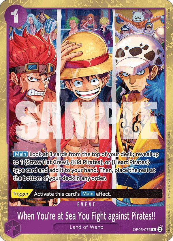 When You're at Sea You Fight against Pirates!! 2025 Pirates League Store Qualifier Winner OP05-076 | One Piece TCG