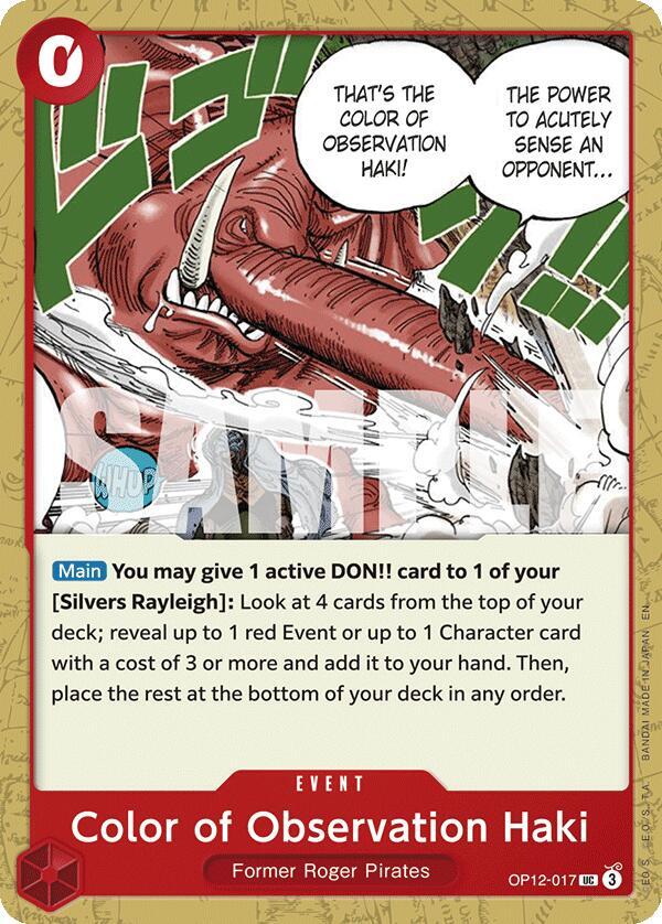 Color of Observation Haki OP12-017 – Legacy of the Master | One Piece TCG