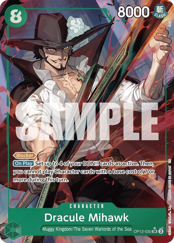 Dracule Mihawk Alternate Art OP12-030 – Legacy of the Master | One Piece TCG