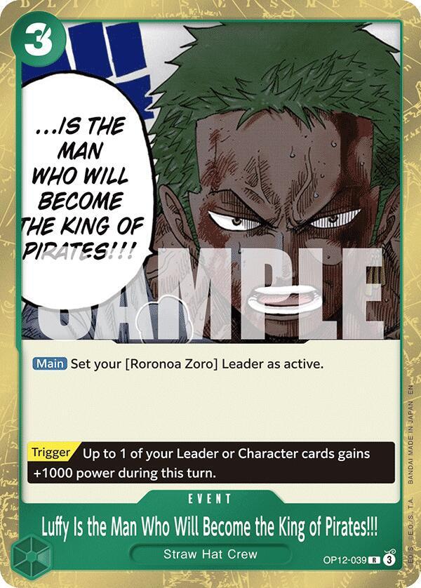 Luffy Is the Man Who Will Become the King of Pirates!!! OP12-039 – Legacy of the Master | One Piece TCG