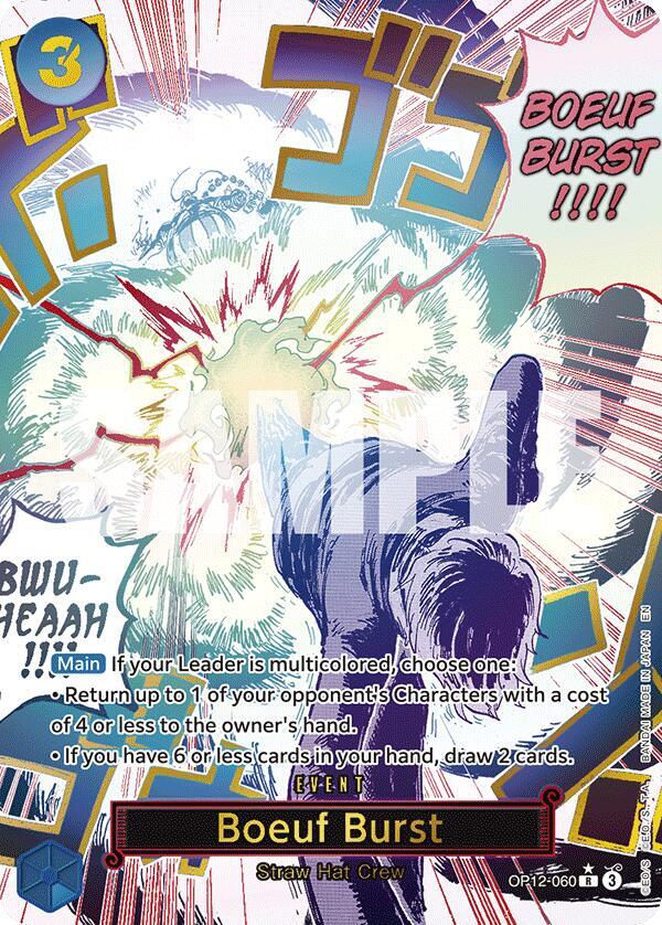 Boeuf Burst Alternate Art OP12-060 – Legacy of the Master | One Piece TCG