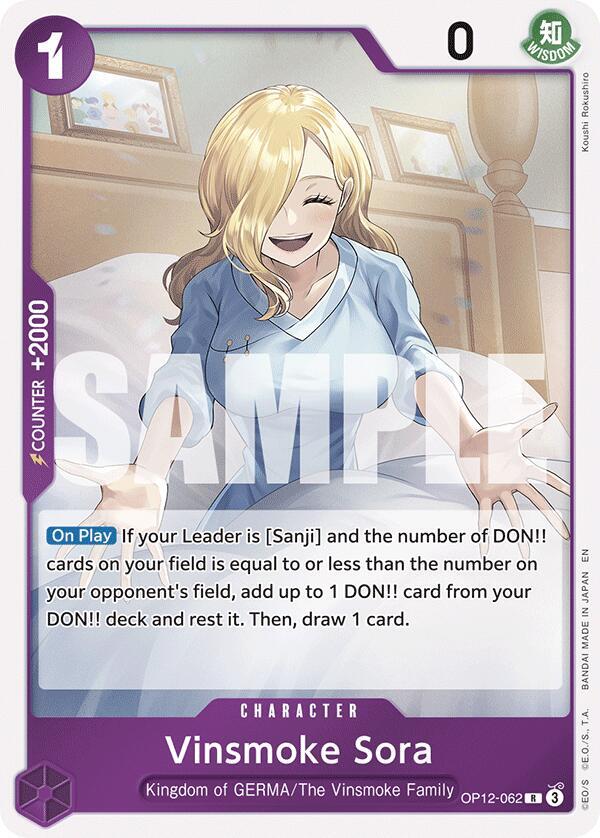 Vinsmoke Sora OP12-062 – Legacy of the Master | One Piece TCG