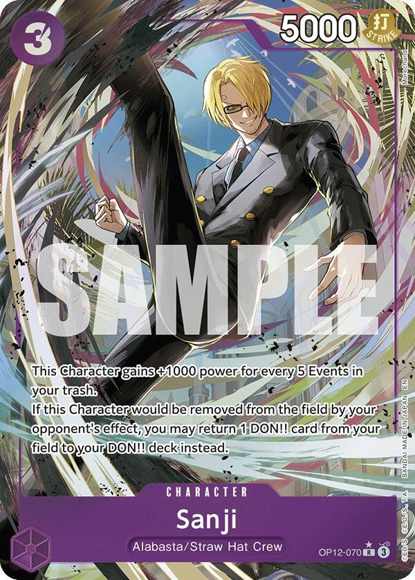 Sanji Alternate Art OP12-070 – Legacy of the Master | One Piece TCG