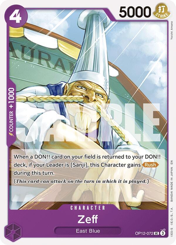 Zeff OP12-072 – Legacy of the Master | One Piece TCG