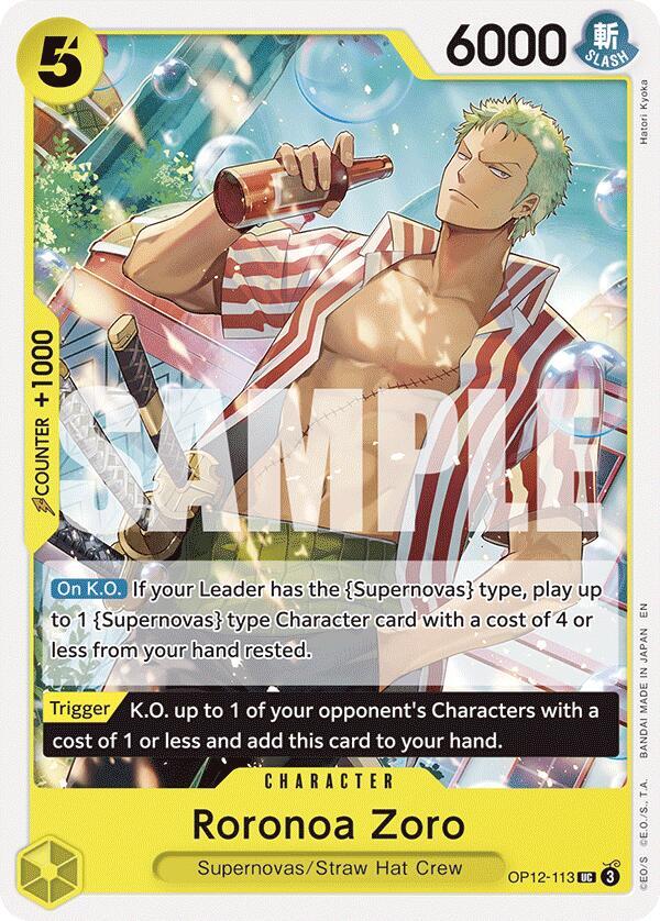 Roronoa Zoro OP12-113 – Legacy of the Master | One Piece TCG