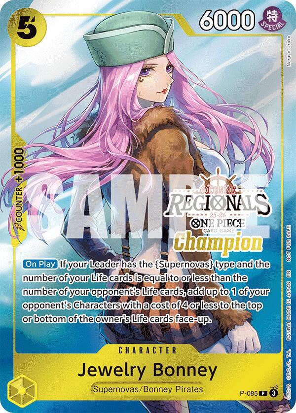 Jewelry Bonney Offline Regional Champion Card Set 2025 Vol.2 P-085 | One Piece TCG