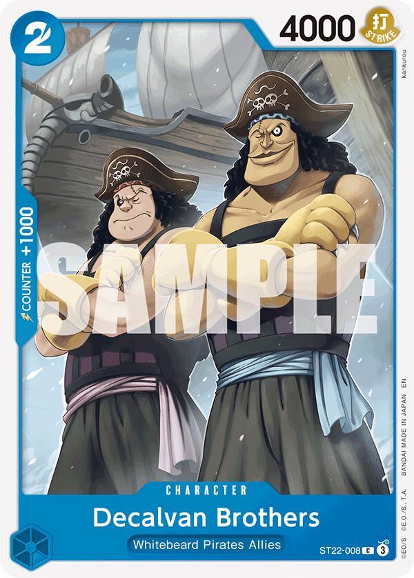 Decalvan Brothers ST22-008 – Starter Deck 22: Ace & Newgate | One Piece TCG