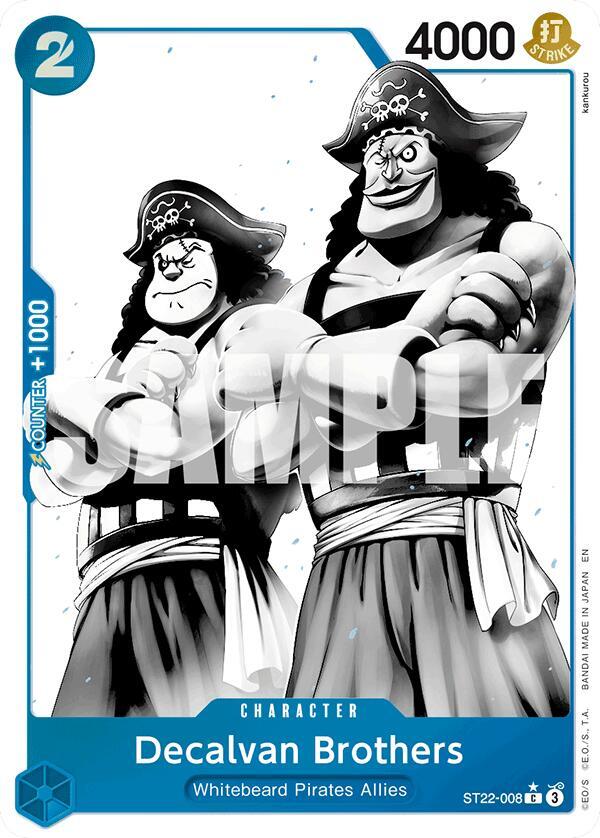 Decalvan Brothers Alternate Art ST22-008 – Starter Deck 22: Ace & Newgate | One Piece TCG