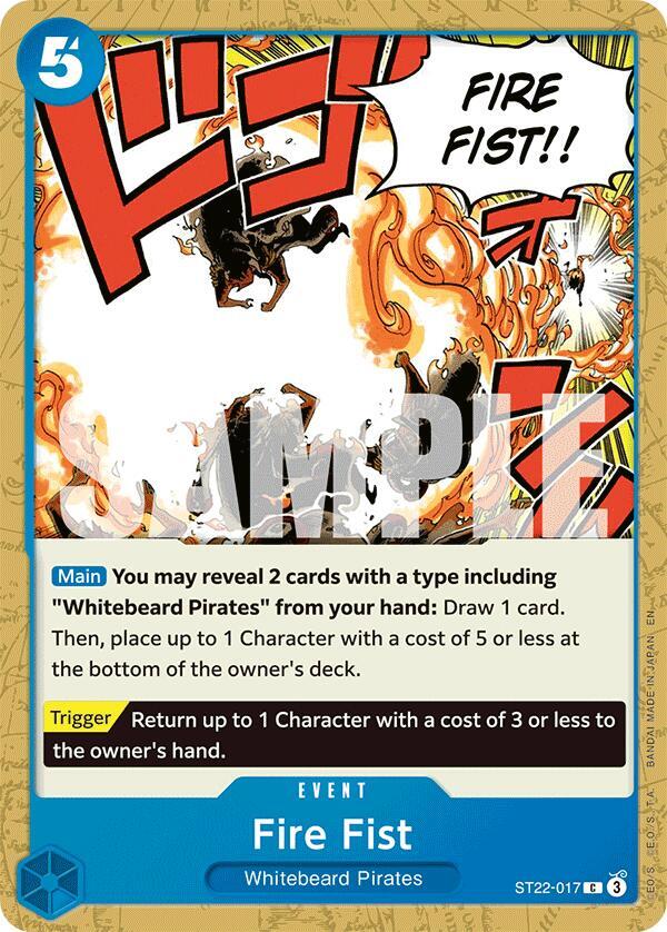 Fire Fist ST22-017 – Starter Deck 22: Ace & Newgate | One Piece TCG