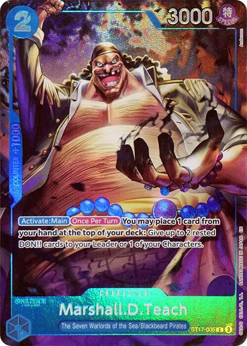 Marshall.D.Teach Seven Warlords of the Sea Binder Set March ST17-005 | One Piece TCG