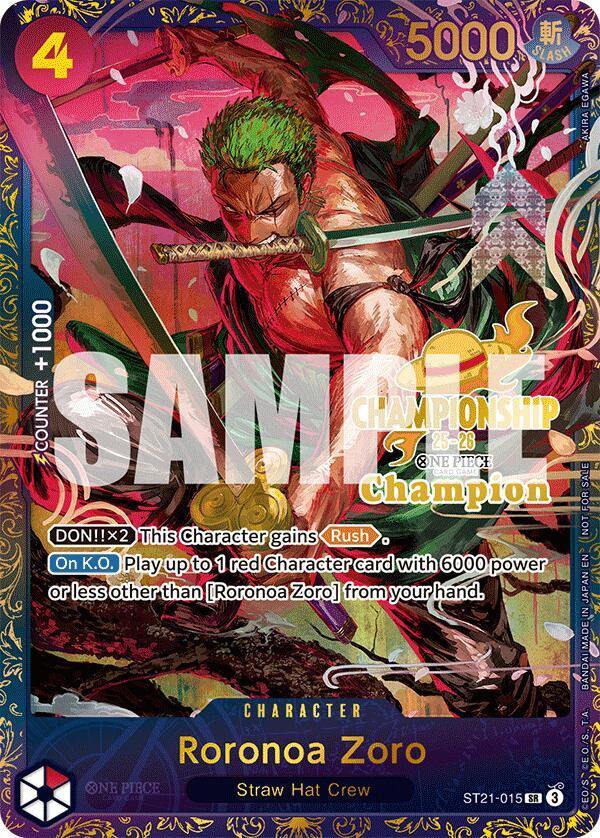 Roronoa Zoro CS 25-26 1st Place 2025-2026 ST21-015 | One Piece TCG