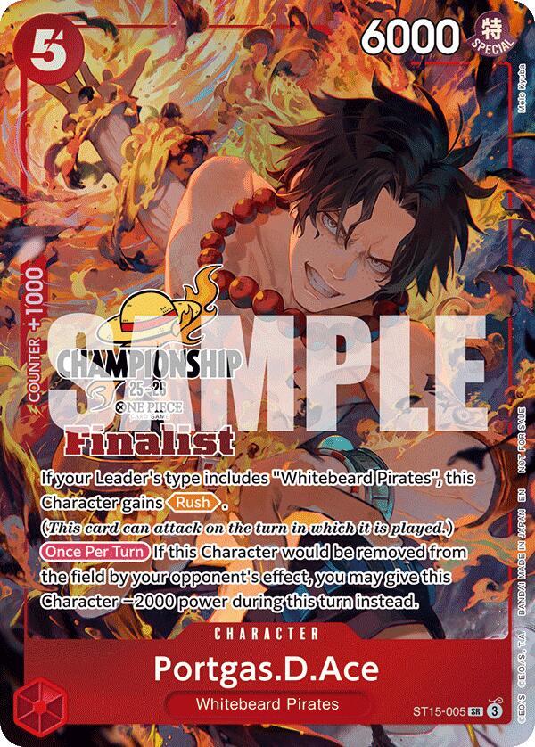 Portgas.D.Ace CS 25-26 Finalist Card Set 1 2025-2026 ST15-005 | One Piece TCG