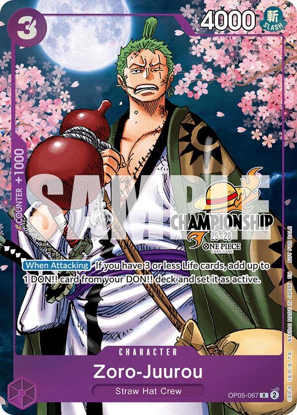 Zoro-Juurou CS 25-26 Event Pack Finalist Ver. 2025-2026 OP05-067 | One Piece TCG
