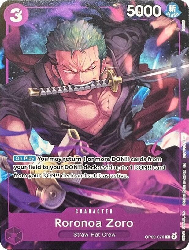 Roronoa Zoro Welcome Pack Vol. 2 OP09-076 | One Piece TCG