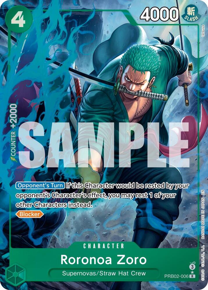 Roronoa Zoro Alternate Art PRB02-006 – Premium Booster - The Best Vol. 2 | One Piece TCG