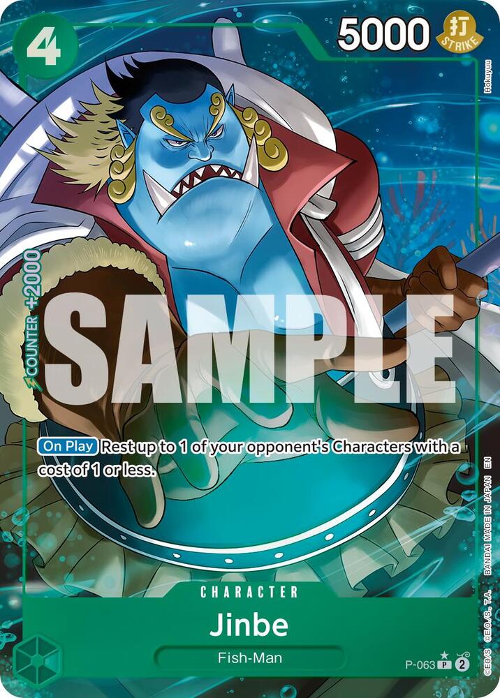 Jinbe Alternate Art P-063 – Premium Booster - The Best Vol. 2 | One Piece TCG