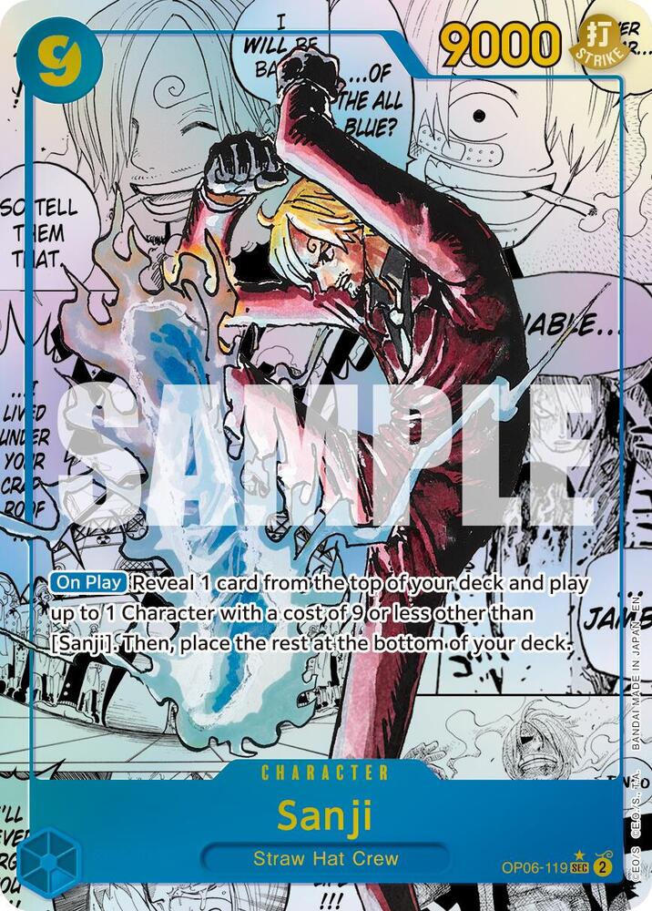 Sanji Manga Rare OP06-119 – Premium Booster - The Best Vol. 2 | One Piece TCG