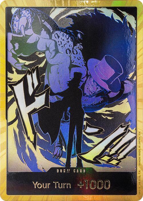 DON!! Card (Rob Lucci) Gold – Premium Booster - The Best Vol. 2 | One Piece TCG