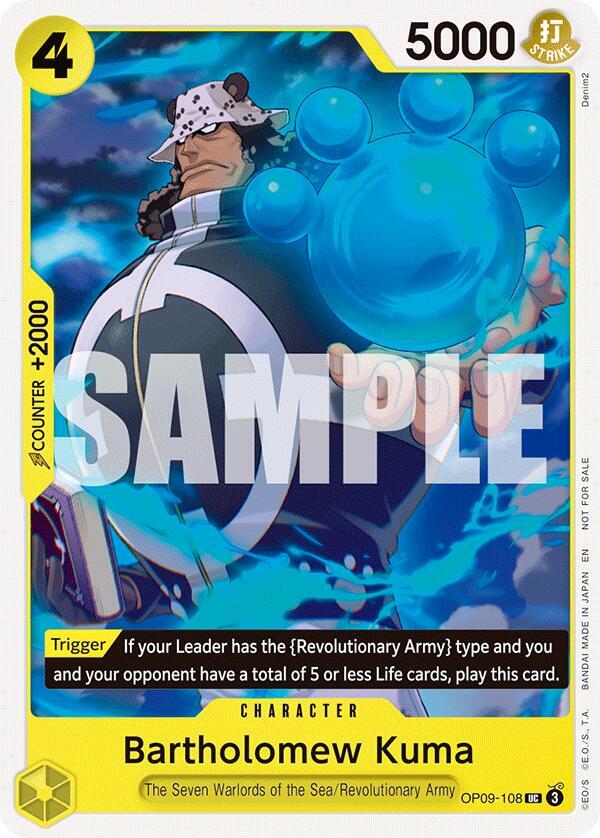 Bartholomew Kuma Tournament Pack 2025 Vol. 4 OP09-108 | One Piece TCG
