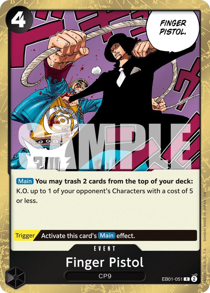 Finger Pistol Reprint EB01-051 – Premium Booster - The Best Vol. 2 | One Piece TCG