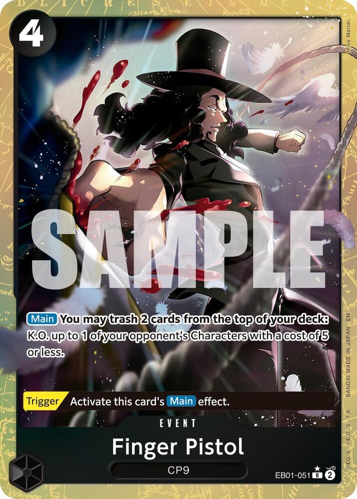 Finger Pistol Alternate Art EB01-051 – Premium Booster - The Best Vol. 2 | One Piece TCG