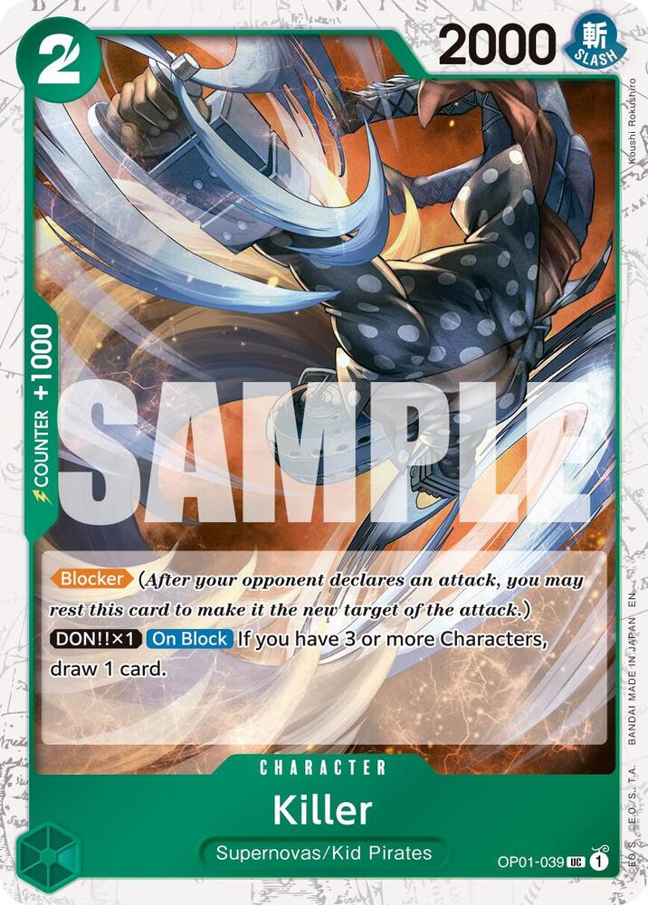 Killer Pirate Foil OP01-039 – Premium Booster - The Best Vol. 2 | One Piece TCG