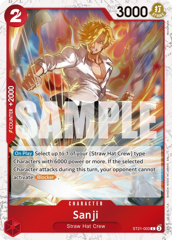 Sanji Pirate Foil ST21-003 – Premium Booster - The Best Vol. 2 | One Piece TCG