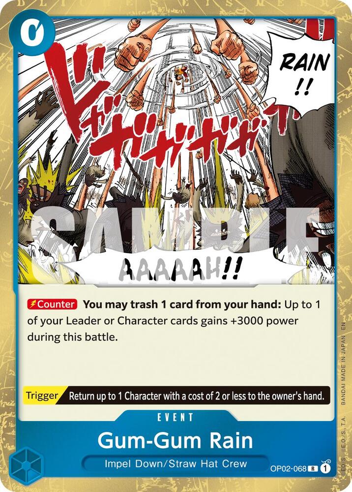 Gum-Gum Rain Reprint OP02-068 – Premium Booster - The Best Vol. 2 | One Piece TCG