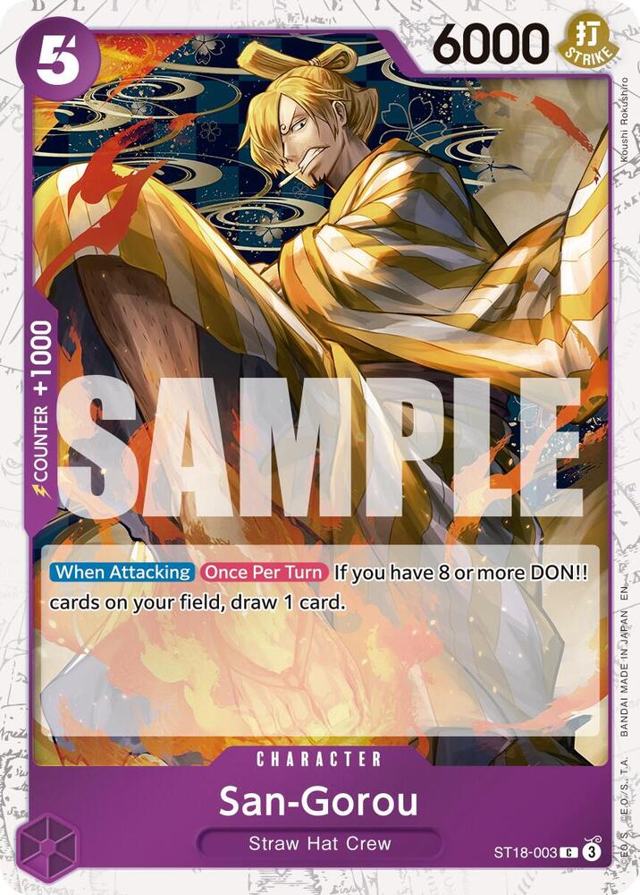 San-Gorou Pirate Foil ST18-003 – Premium Booster - The Best Vol. 2 | One Piece TCG