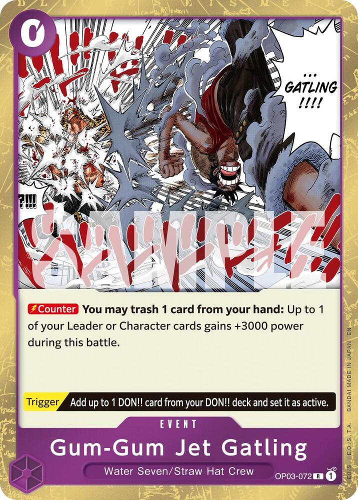 Gum-Gum Jet Gatling Reprint OP03-072 – Premium Booster - The Best Vol. 2 | One Piece TCG