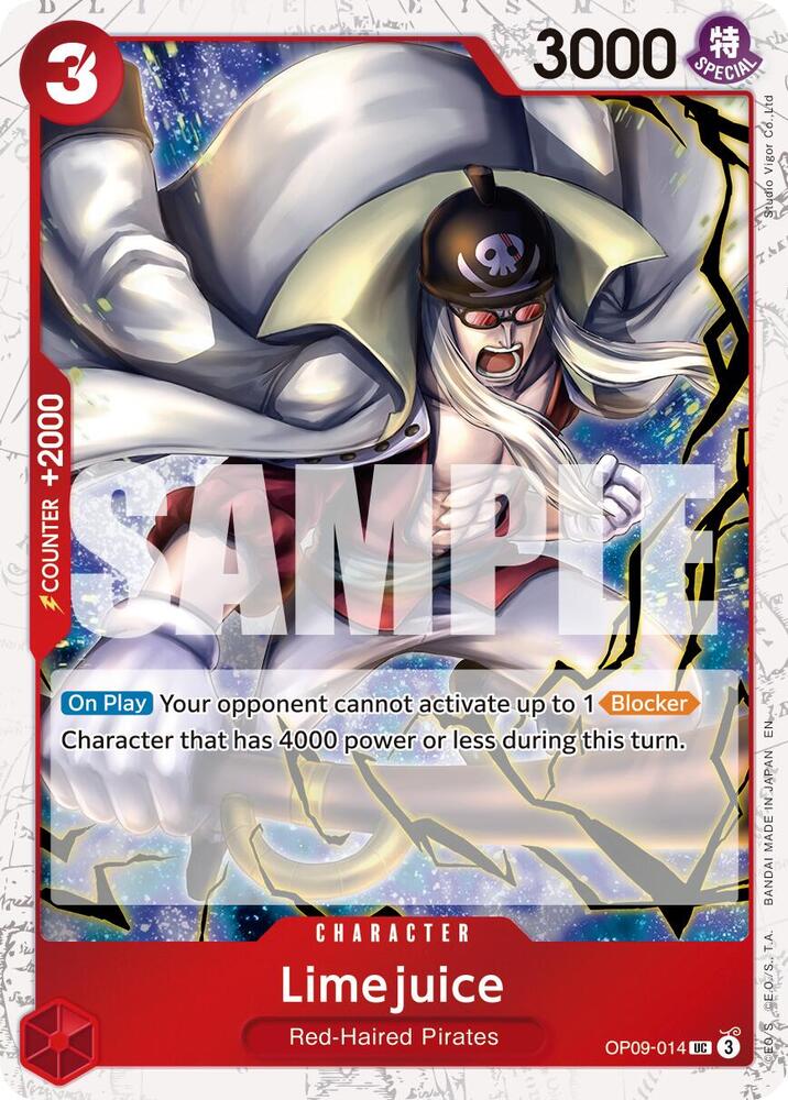 Limejuice Pirate Foil OP09-014 – Premium Booster - The Best Vol. 2 | One Piece TCG