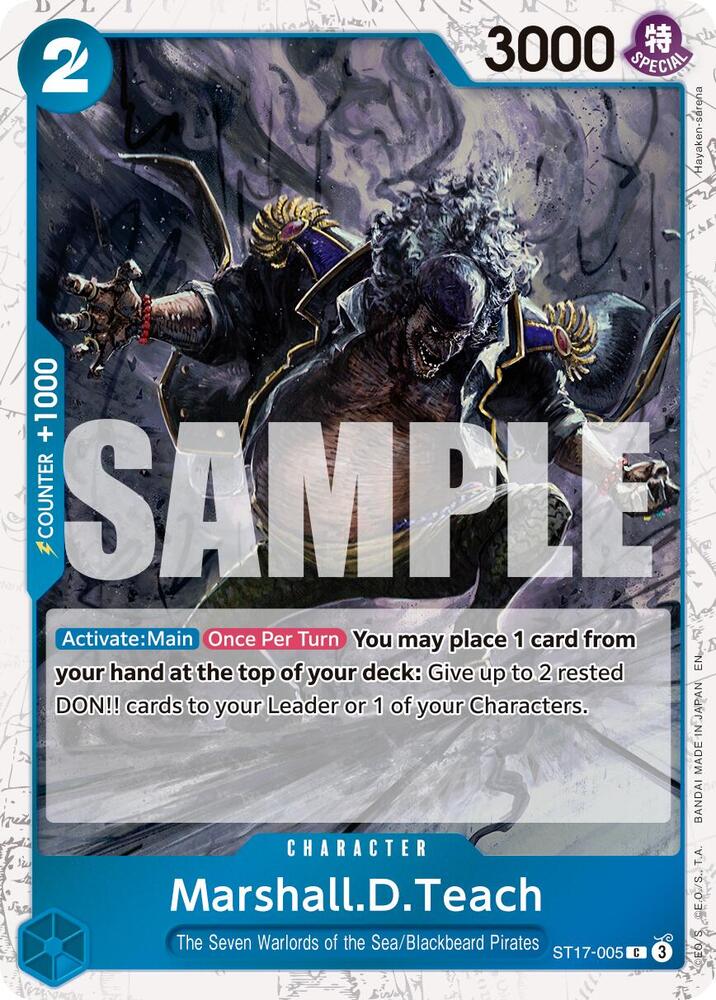 Marshall.D.Teach Pirate Foil ST17-005 – Premium Booster - The Best Vol. 2 | One Piece TCG