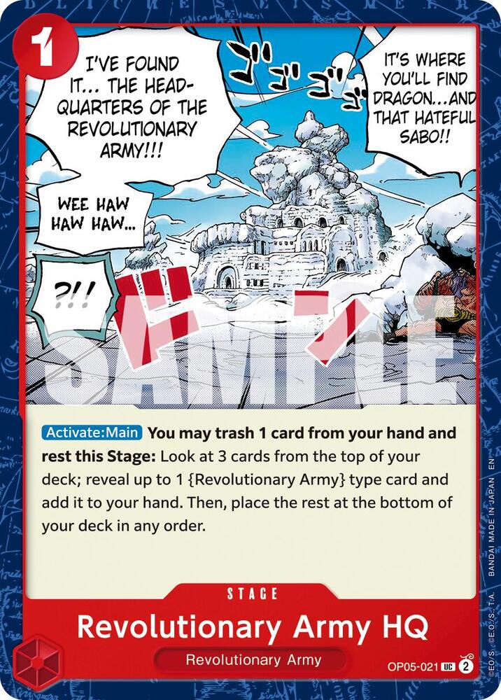 Revolutionary Army HQ Reprint OP05-021 – Premium Booster - The Best Vol. 2 | One Piece TCG