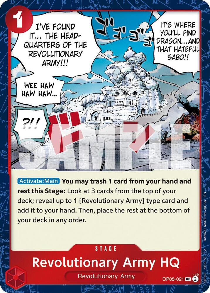 Revolutionary Army HQ Pirate Foil OP05-021 – Premium Booster - The Best Vol. 2 | One Piece TCG
