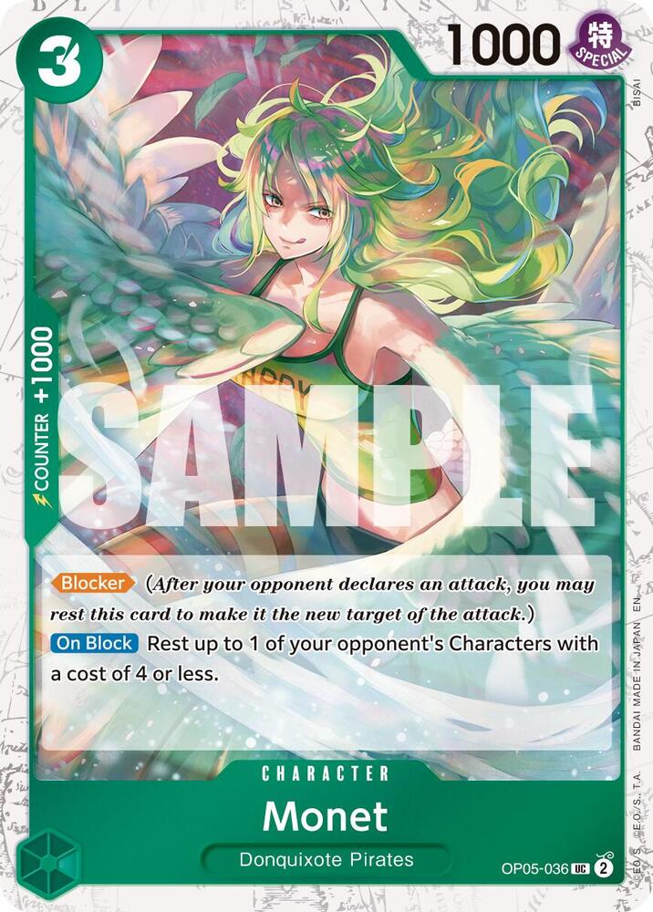 Monet Pirate Foil OP05-036 – Premium Booster - The Best Vol. 2 | One Piece TCG