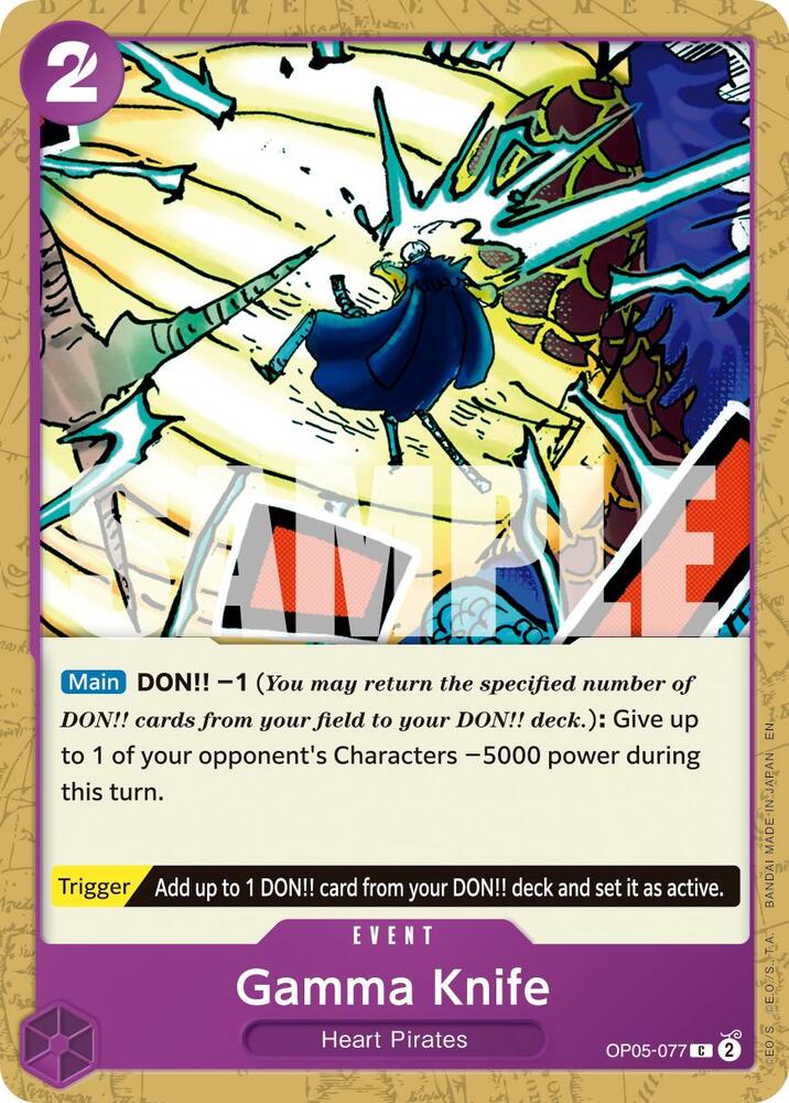 Gamma Knife Reprint OP05-077 – Premium Booster - The Best Vol. 2 | One Piece TCG