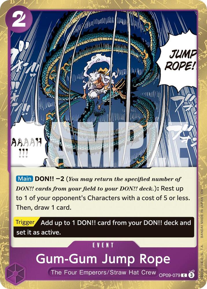 Gum-Gum Jump Rope Pirate Foil OP09-079 – Premium Booster - The Best Vol. 2 | One Piece TCG